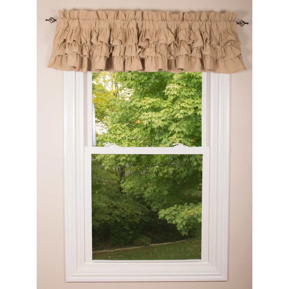 Meadowpark valance unlined triple ruffle-  Interiors by Elizabeth